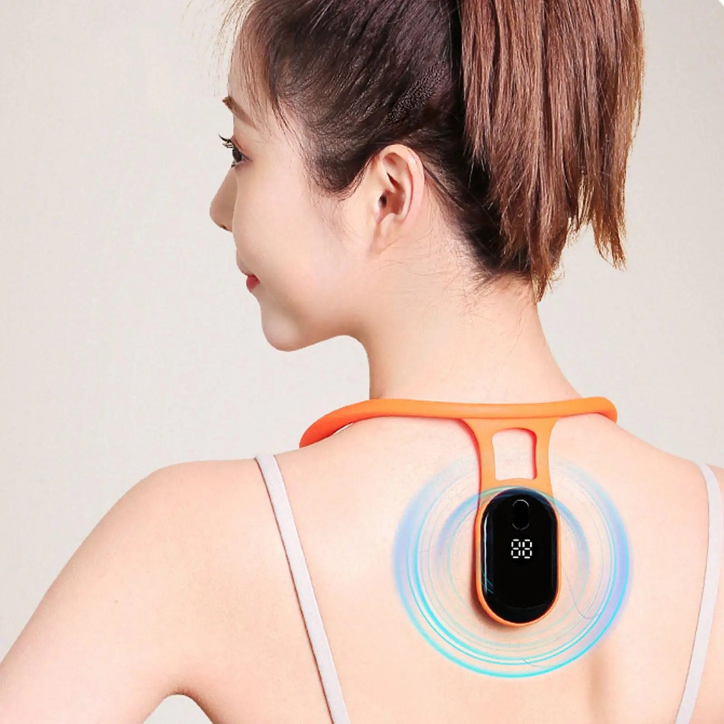 Back Support Ultrasonic Lymphatic Soothing Body sitting posture corrector Neck Instrument