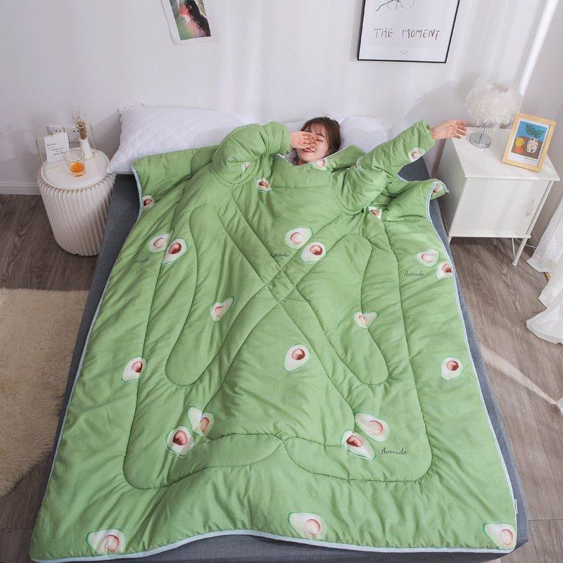 Winter Lazy Blanket with Sleeves