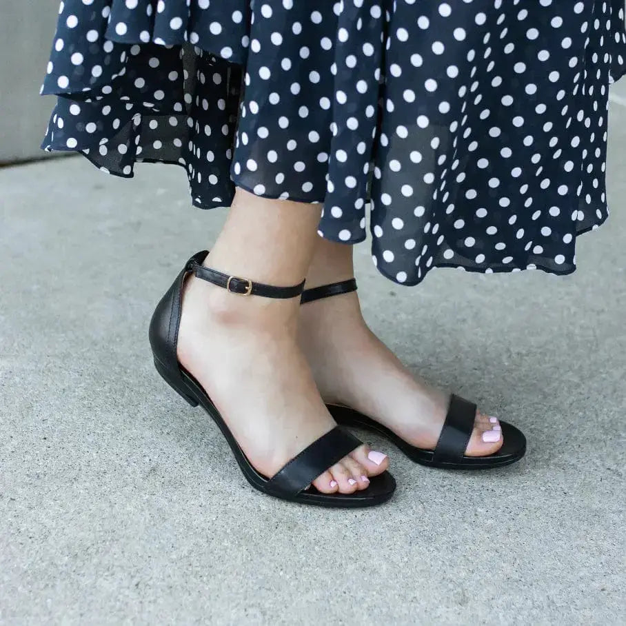 Heels that Fold to Flats Leather(outdoor)