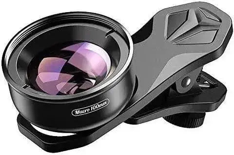 Phone Camera Lens Kit, 9 in 1 Zoom Universal Telephoto Lens198 Fisheye Lens 0.36 Super Wide Angle Lens 0.63X Wide Lens 20x Macro Lens 15x Macro Lens